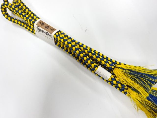 未使用品　正絹　手組帯締め